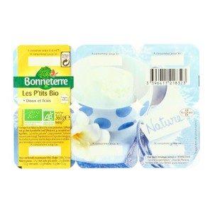 [Par Naturalia] Bonneterre Yaourts P'Tits Bio Nature Bio 6x60g