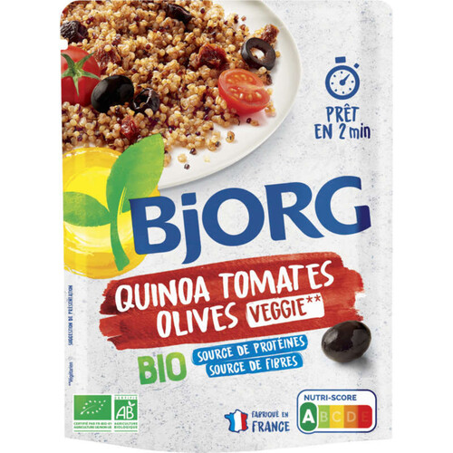 Bjorg Quinoa, tomates & olives, bio 250g