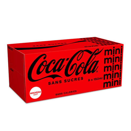 Coca-cola sans sucres canettes 8x15cl