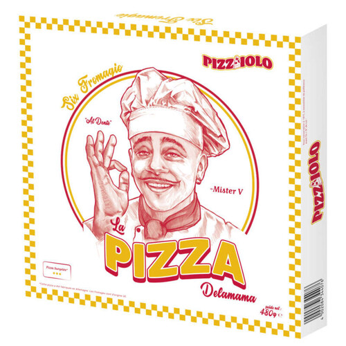 Pizzaiolo la pizza Delamama Six Fromagio surgelé 480g