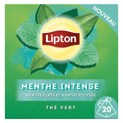 Lipton Thé Vert Aromatisé Menthe Intense x20 - 32g