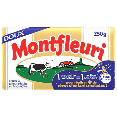 Montfleuri Beurre Doux 60% De Mg 250g