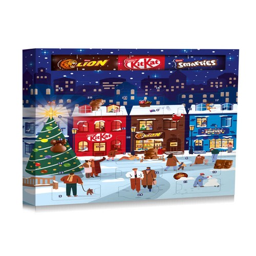 Nestlé Lion kitkat smarties Calendrier de l’Avent 189g