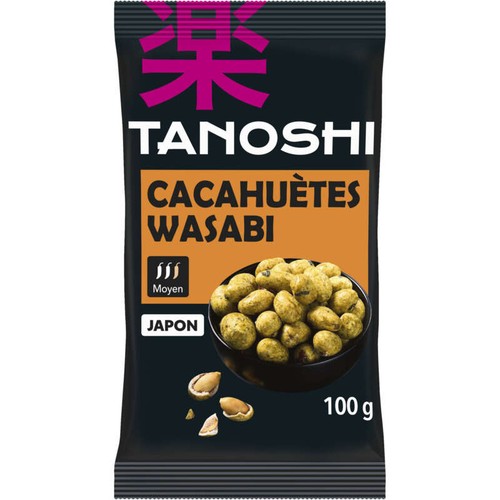 Tanoshi Cacahuète Wasabi 100g