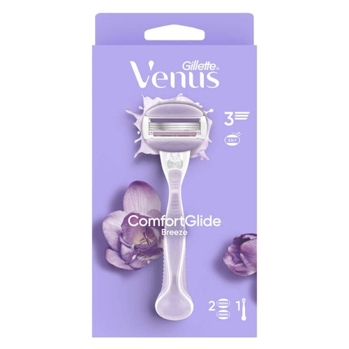 Gillette Rasoir Breeze Venus ComfortGlide avec Recharge 2 Lames