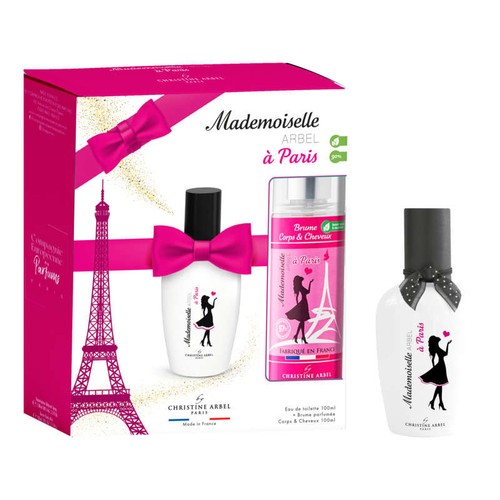 Coffret Mademoiselle Arbel à Paris Eau de Toilette 100ml & Brume parfumée 100ml
