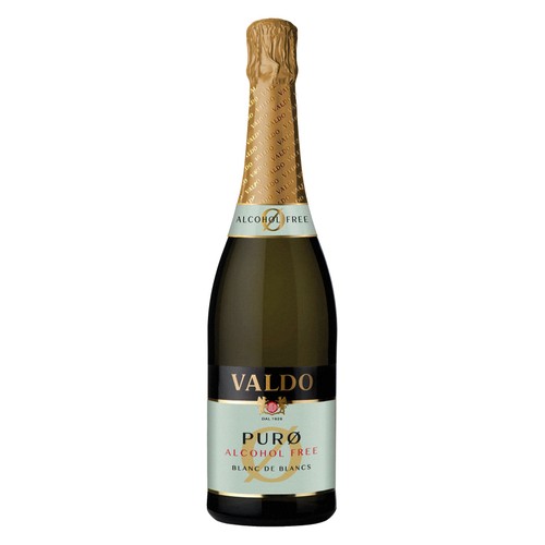 Valdo Puro - Vin pétillant désalcoolisé BABV Sans Alcool Brut 75CL