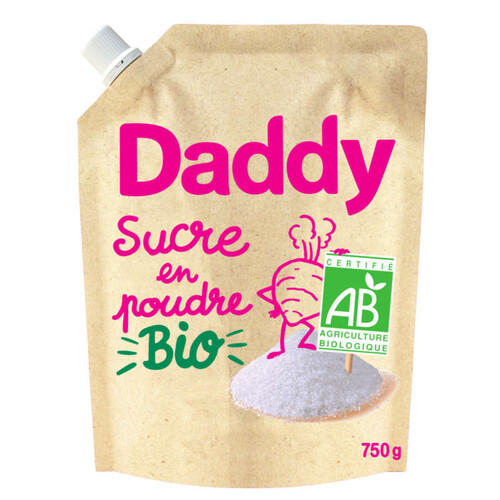 Daddy Sucre En Poudre Bettrave Bio Sachet Kraft 750G