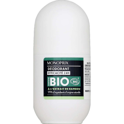 Monoprix Déodorant Homme Bambou Bio 50ml