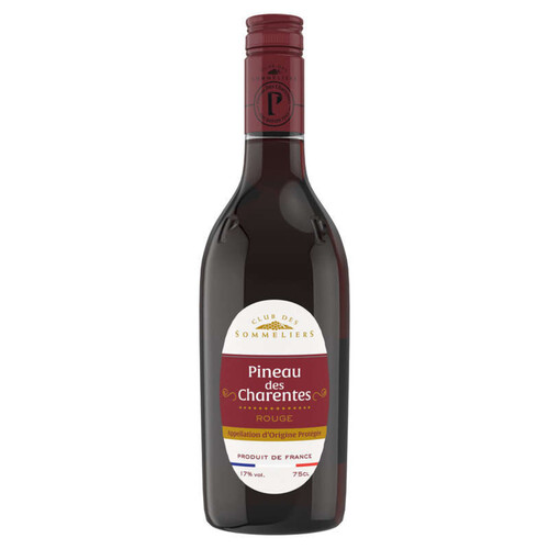 Club Des Sommeliers Vin Pineau des Charentes Rouge 17% 75cl 