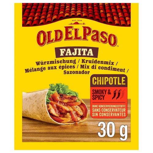 Old El Paso Mélange Aux Épices Pour Fajitas Extra Fort 30g