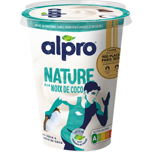 Alpro dessert végétal soja nature coco 500g