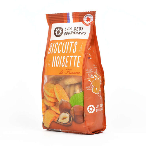 Les 2 Gourmands Biscuits à la Noisette 150g