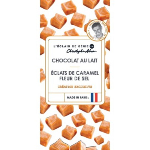 Christophe Adam L'Eclair De Génie Chocolat Au Lait Et Caramel 90g