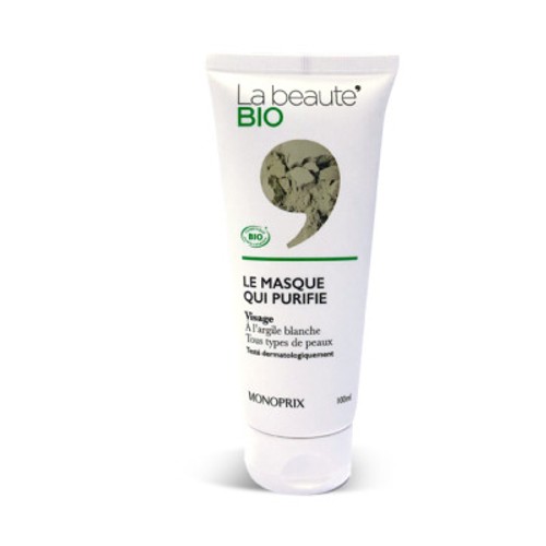 Monoprix La Beauté Bio Le Masque Argile Qui Purifie 100ml