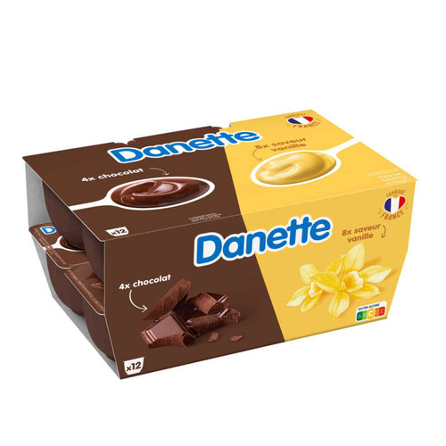 Danette Crème Dessert 3 Chocolats, 12 x 115g : : Epicerie