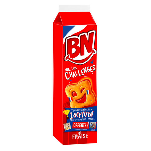 BN Biscuits fourrés goût fraise 285g
