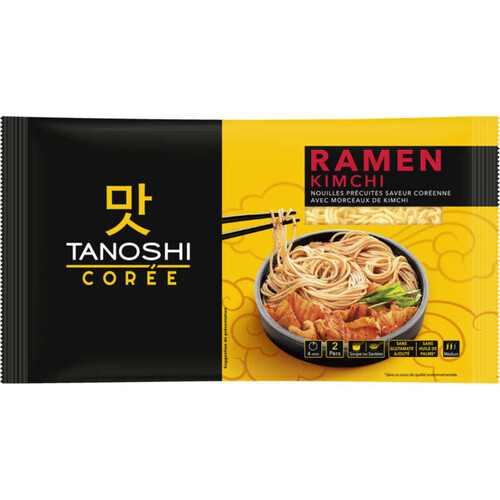 Tanoshi Coréen Ramen Kimchi 360g
