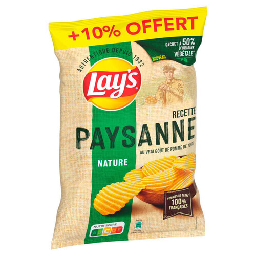 Lay's Chips recette paysanne nature 325g