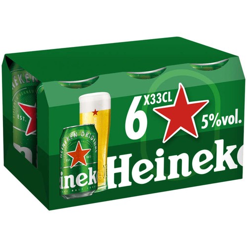 Heineken Bière Blonde 5° 6x33cl