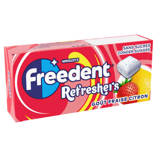 Freedent Refresher Fraise Citron Handypack de 8 cubes 18g