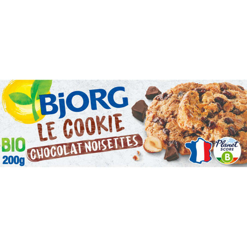 Bjorg Cookies Chocolat Noisette Bio 200G