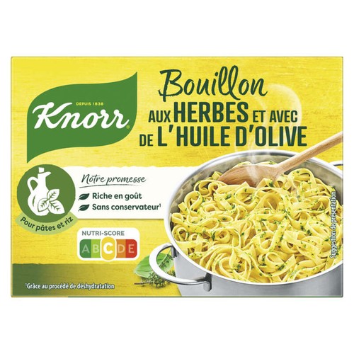 Knorr Bouillon Cube Herbes et Huile d'Olive Puget 15 Cubes 150g