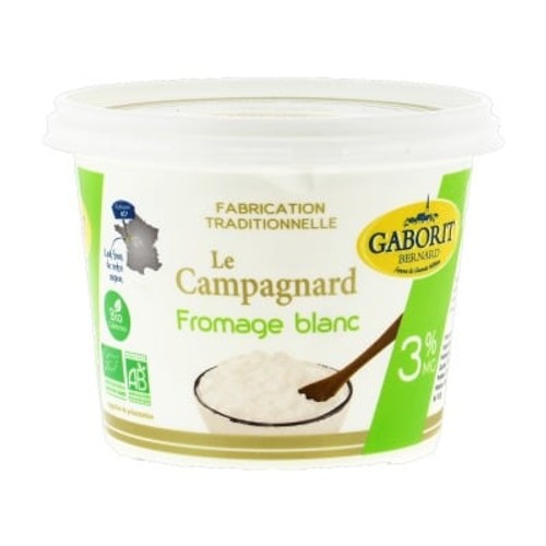 Gaborit Fromage Blanc Le Campagnard 3%Mg  Bio 500g