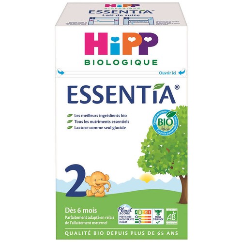 Hipp Biologique Lait 2 Essentia dès 6 mois 600g