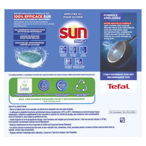 Sun Tablette Lave-Vaisselle Tout en 1 *46 759g