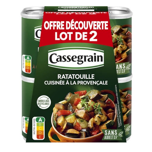 Cassegrain lot de deux ratatouilles 2x265g