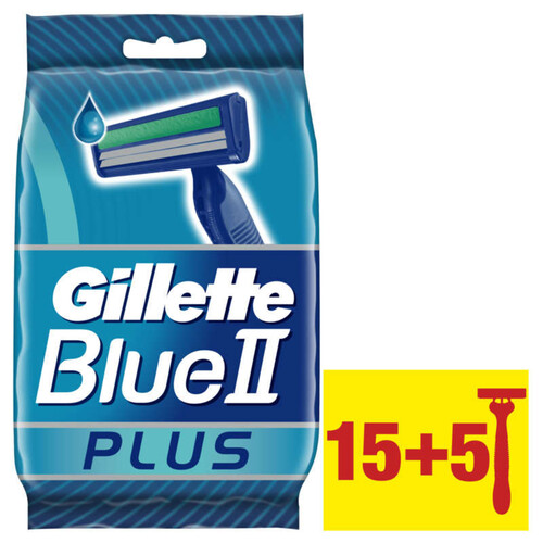 Gillette Rasoirs Jetables Blue Ii Plus X20.