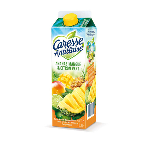 Caresse Antillaise Ananas Mangue Citron Vert 1L