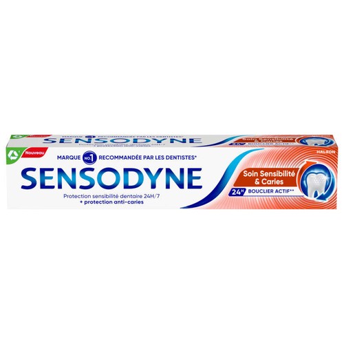 Sensodyne Dentifrice soin sensibilité & caries 75ml