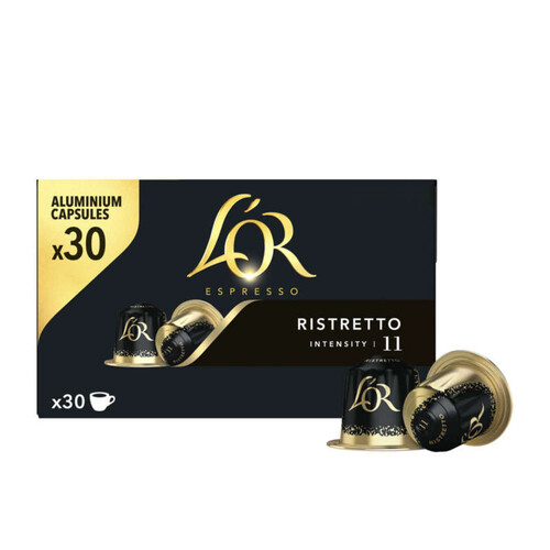 L’or espresso ristretto café en capsules intensite 11 en capsules x 30 - 156g