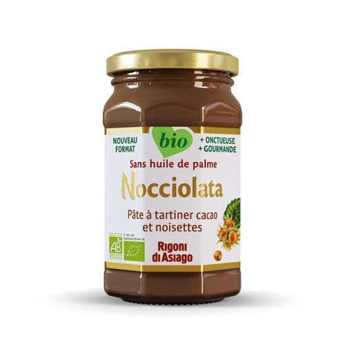 Rigoni Di Asiago Nocciolata Pâte à Tartiner Cacao et noisettes Bio 325g