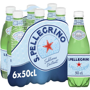 San Pellegrino eau minérale gazeuse le pack de 6x50cl