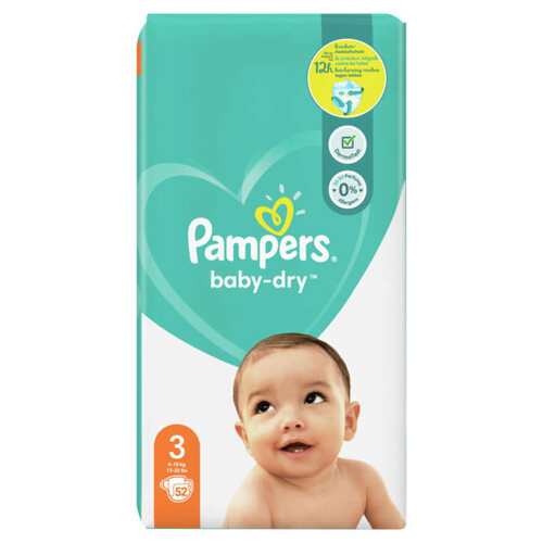 Pampers Baby Dry Geant T3X52