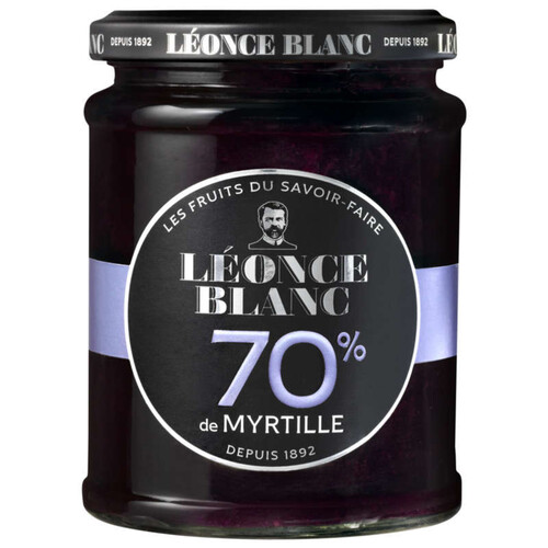Léonce Blanc Confiture Myrtille 70% 320g