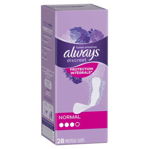 Always Discreet Protège Slips Spécial Fuites Urinaires X28