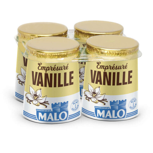 Malo Emprésuré Vanille 4x125g