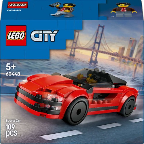 LEGO City la Voiture de Sport Rouge - Set de supercar 5+