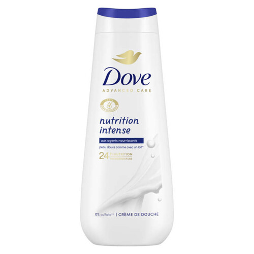 Dove Advanced Care Crème de Douche Nutrition Intense 0% Sulfate 600ml