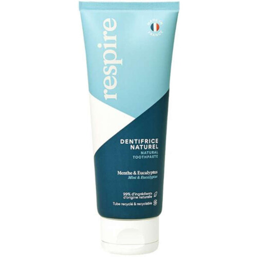 Respire dentifrice blancheur naturel menthe Eucalyptus 75ml