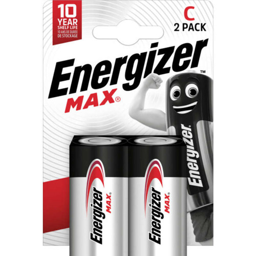Energizer 2 Piles C Max
