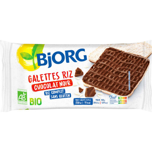 Bjorg Galettes Riz Chocolat Noir Bio 90g