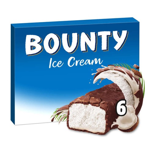 Bounty Barres glacées x6 - 235g