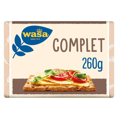 Wasa biscottes croustillantes complet 260g