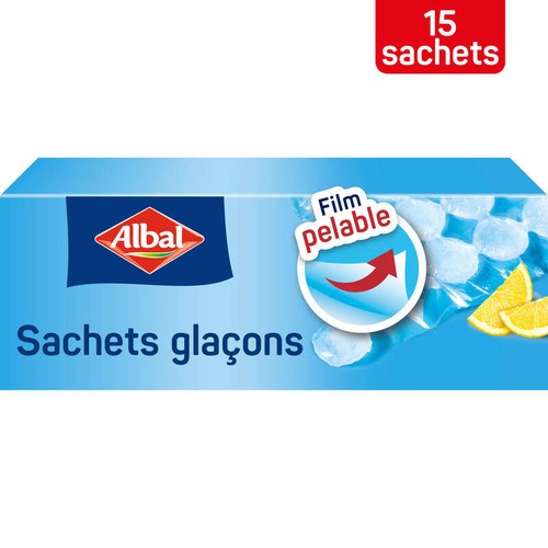 Albal Sachets Glaçons démoulage facile x15