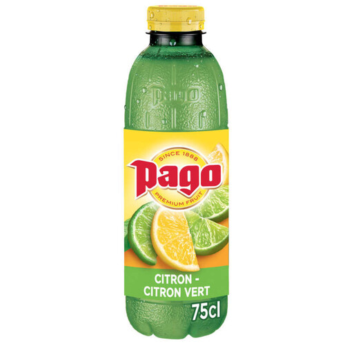 Pago boisson au citron et citron vert 0.75 l